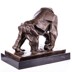 Gorilla - bronz szobor márványtalpon képe